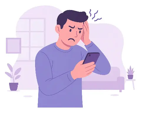 EIn der verzweifelt ist und hilfe braucht